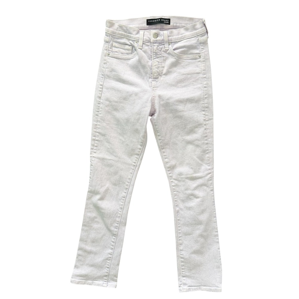 Veronica Beard Carly‎ Kick Flare High Rise Jeans Lavender Wash Size 26